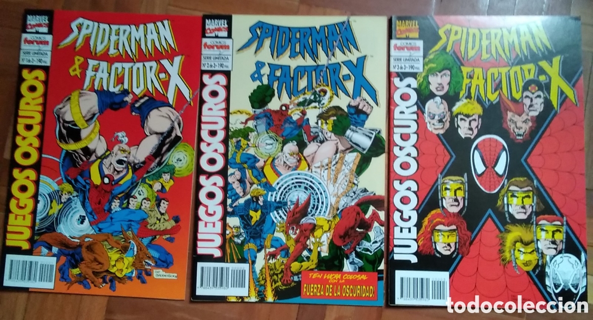 C&oacute;mics: Spiderman & Factor X comic colecci&oacute;n completa 3 n&uacute;meros - Foto 1