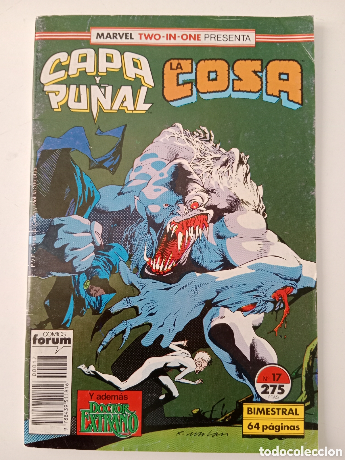 C&oacute;mics: MARVEL TWO IN ONE. CAPA Y PU&Ntilde;AL. LA COSA. N&deg;. 17 - Foto 1