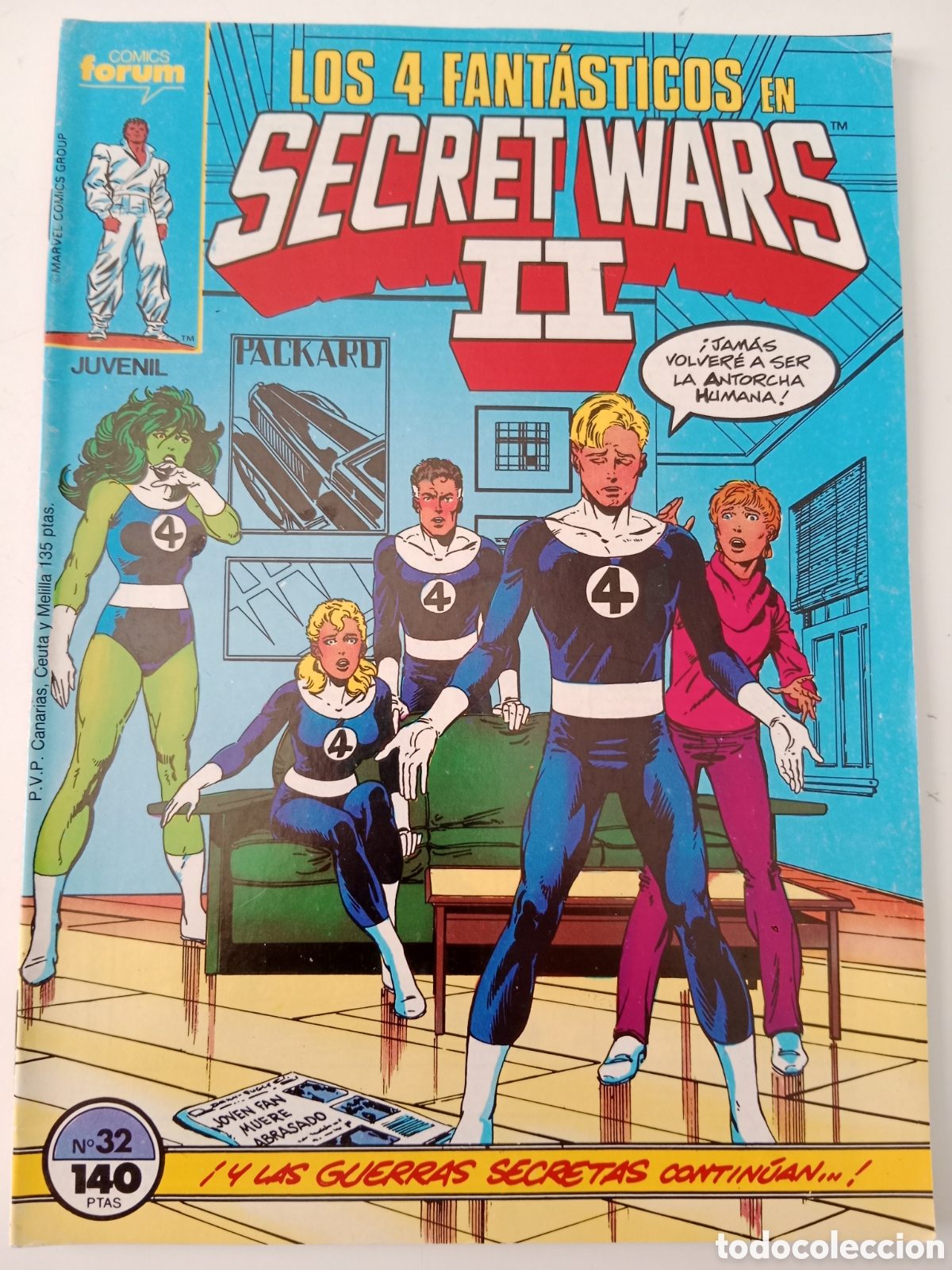C&oacute;mics: SECRET WARS II N&deg;. 32 LOS 4 FANT&Aacute;STICOS - Foto 1