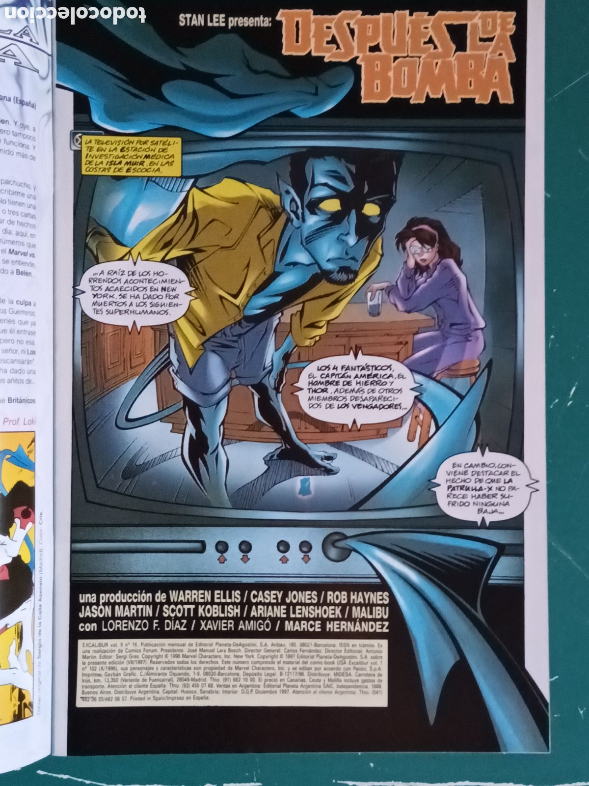 C&oacute;mics: Excalibur vol 2 N&ordm; 16 FORUM - MARVEL 1997 - Foto 2