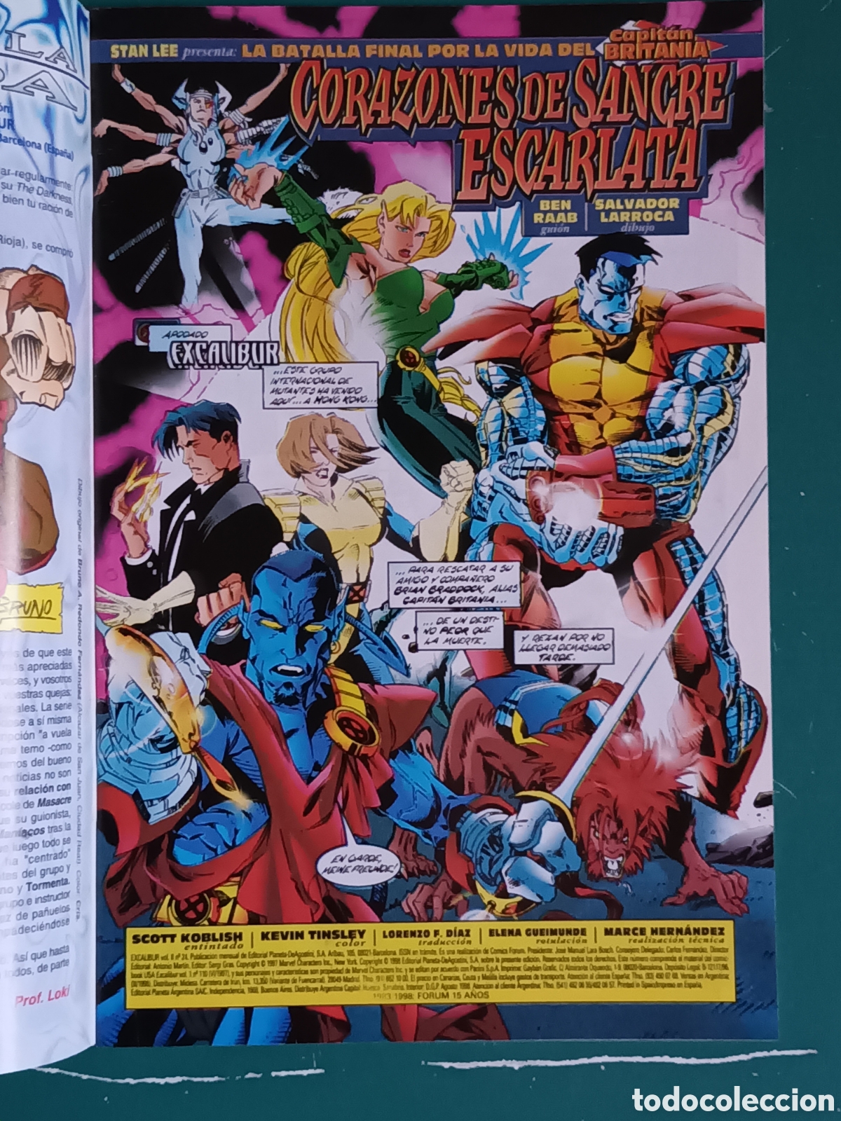 C&oacute;mics: Excalibur vol 2 N&ordm; 24 FORUM - MARVEL 1998 - Foto 2