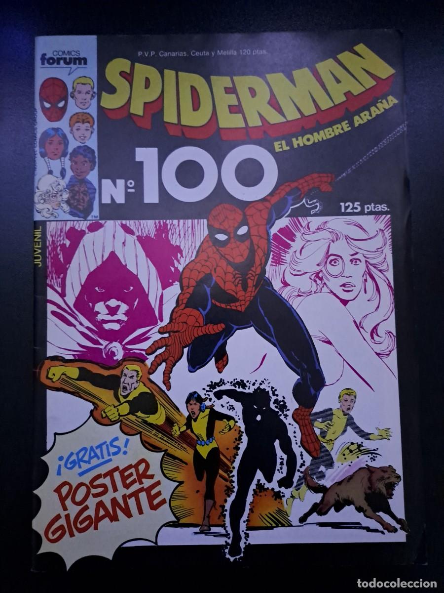 C&oacute;mics: Spiderman 100, F&oacute;rum en muy buen estado con el poster - Foto 1