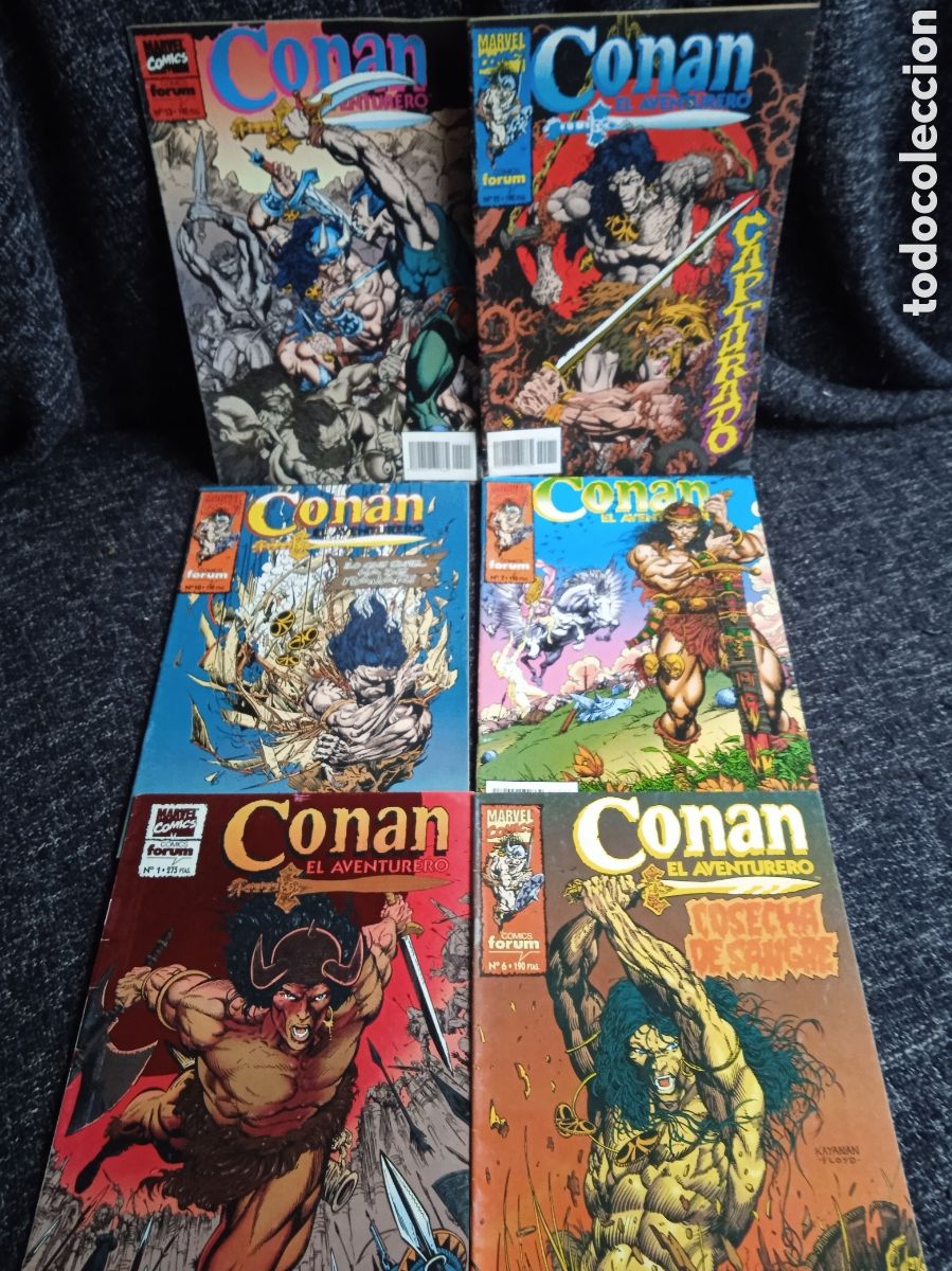 C&oacute;mics: CONAN EL AVENTURERO - LOTE DE 6 EJEMPLARES -ED. FORUM A&Ntilde;O 1994 - Foto 1