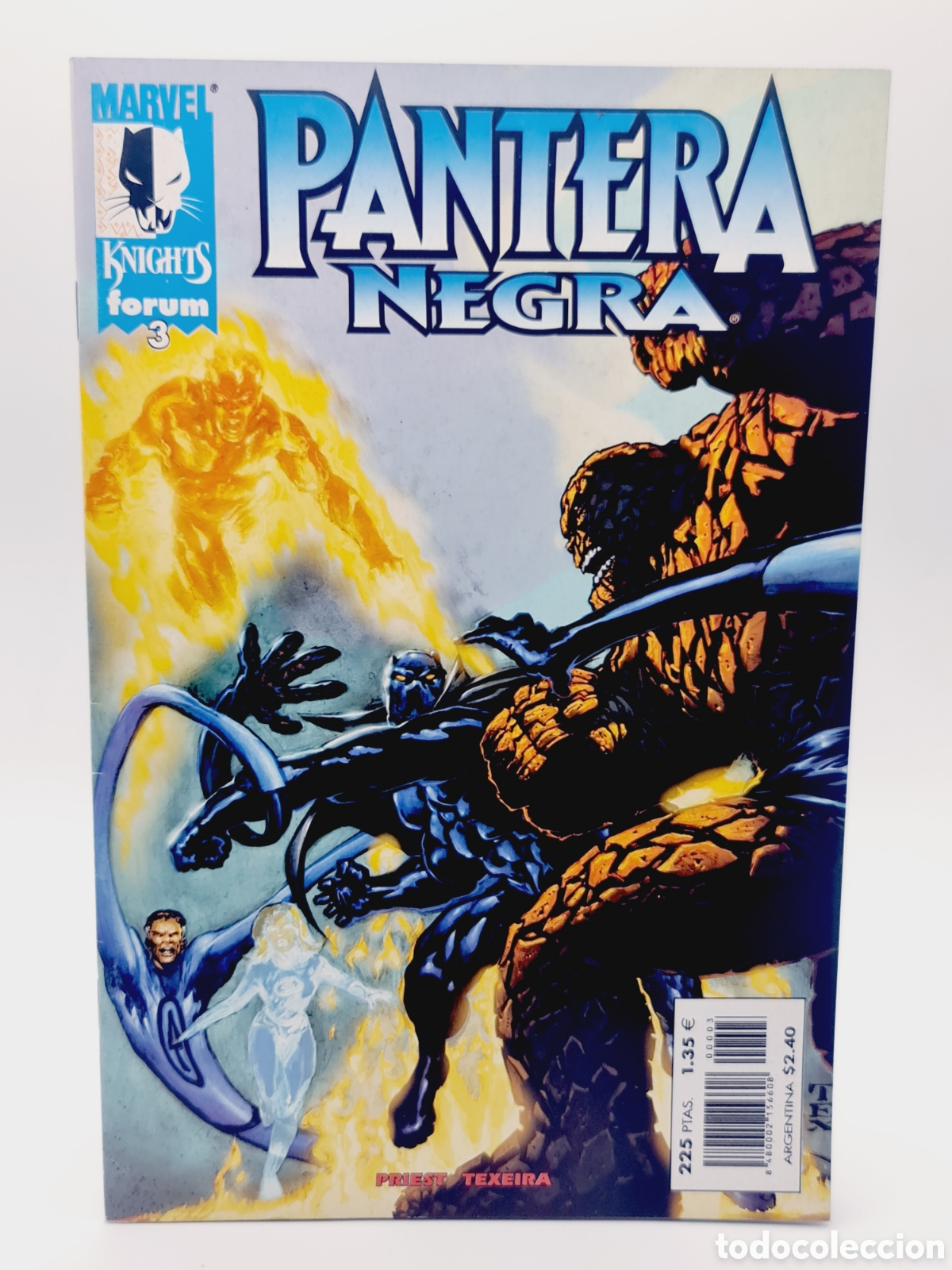 C&oacute;mics: EXCELENTE ESTADO MARVEL KNIGHTS PANTERA NEGRA 3 FORUM COMICS GRAPA - Foto 1