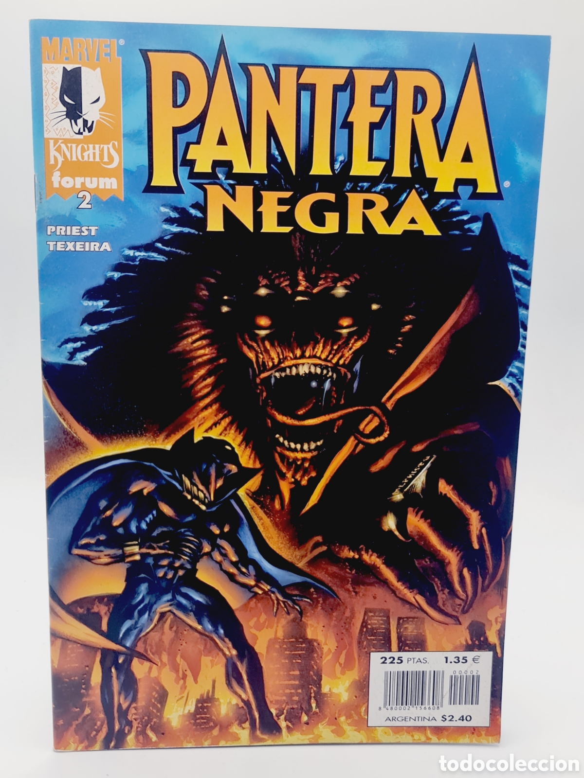 C&oacute;mics: EXCELENTE ESTADO MARVEL KNIGHTS PANTERA NEGRA 2 FORUM COMICS GRAPA - Foto 1