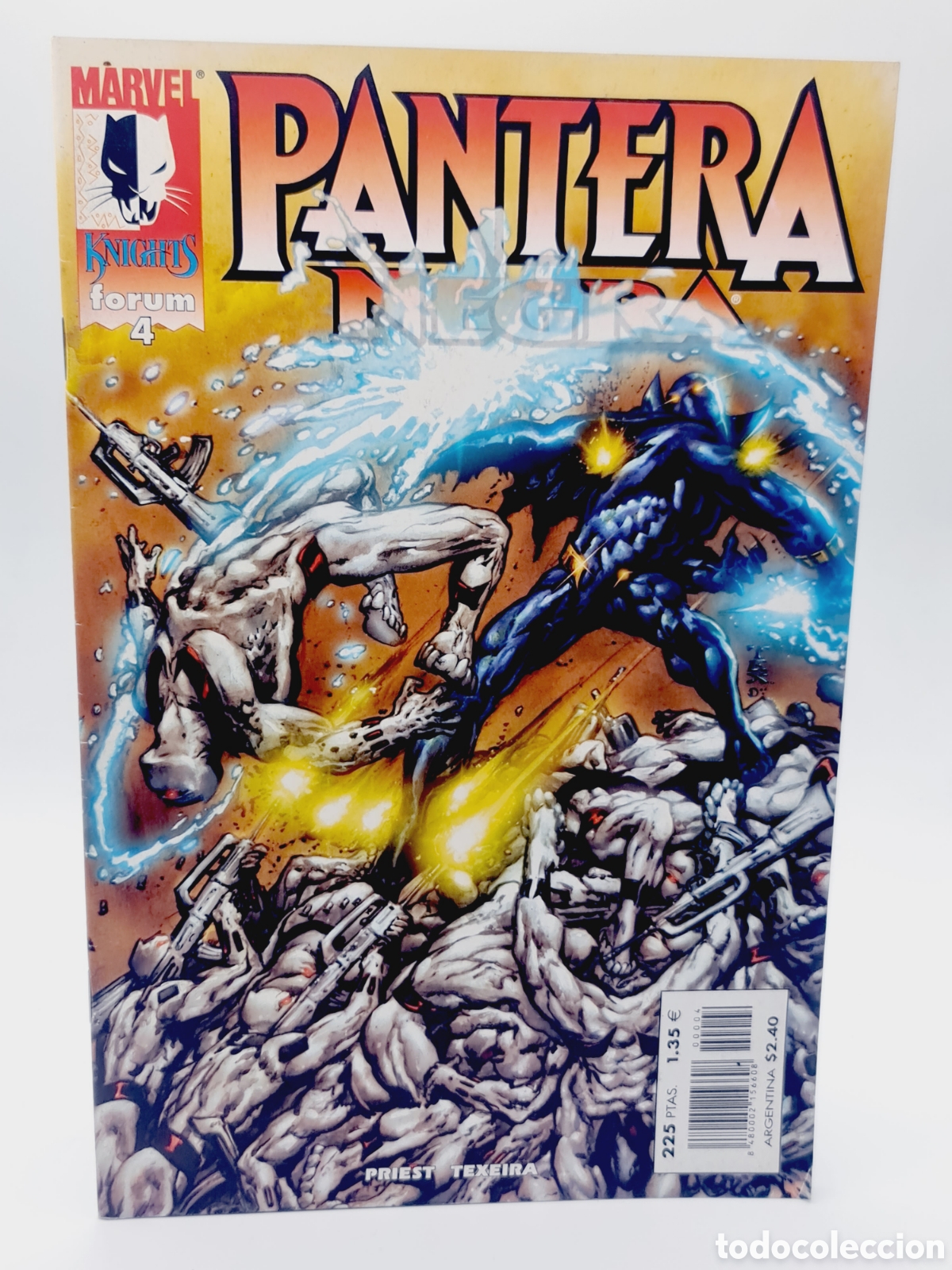C&oacute;mics: EXCELENTE ESTADO MARVEL KNIGHTS PANTERA NEGRA 4 FORUM COMICS GRAPA - Foto 1