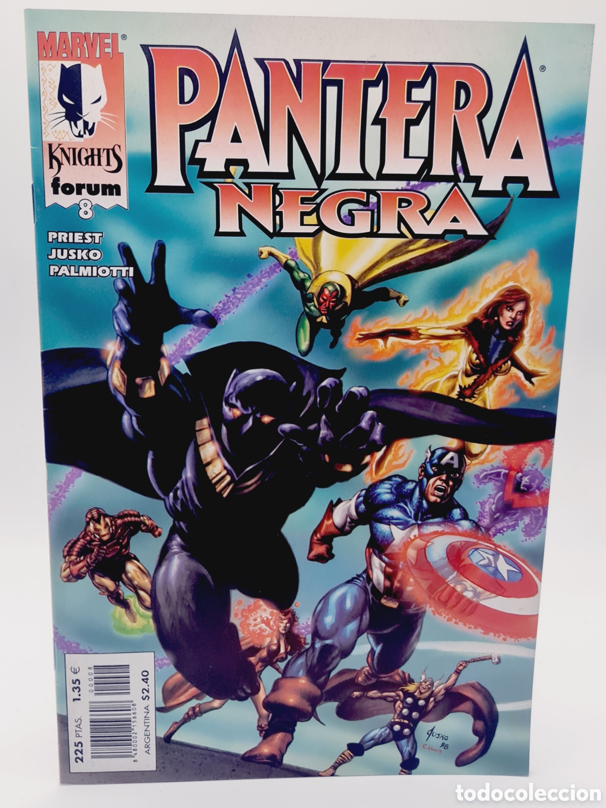 C&oacute;mics: EXCELENTE ESTADO MARVEL KNIGHTS PANTERA NEGRA 8 FORUM COMICS GRAPA - Foto 1