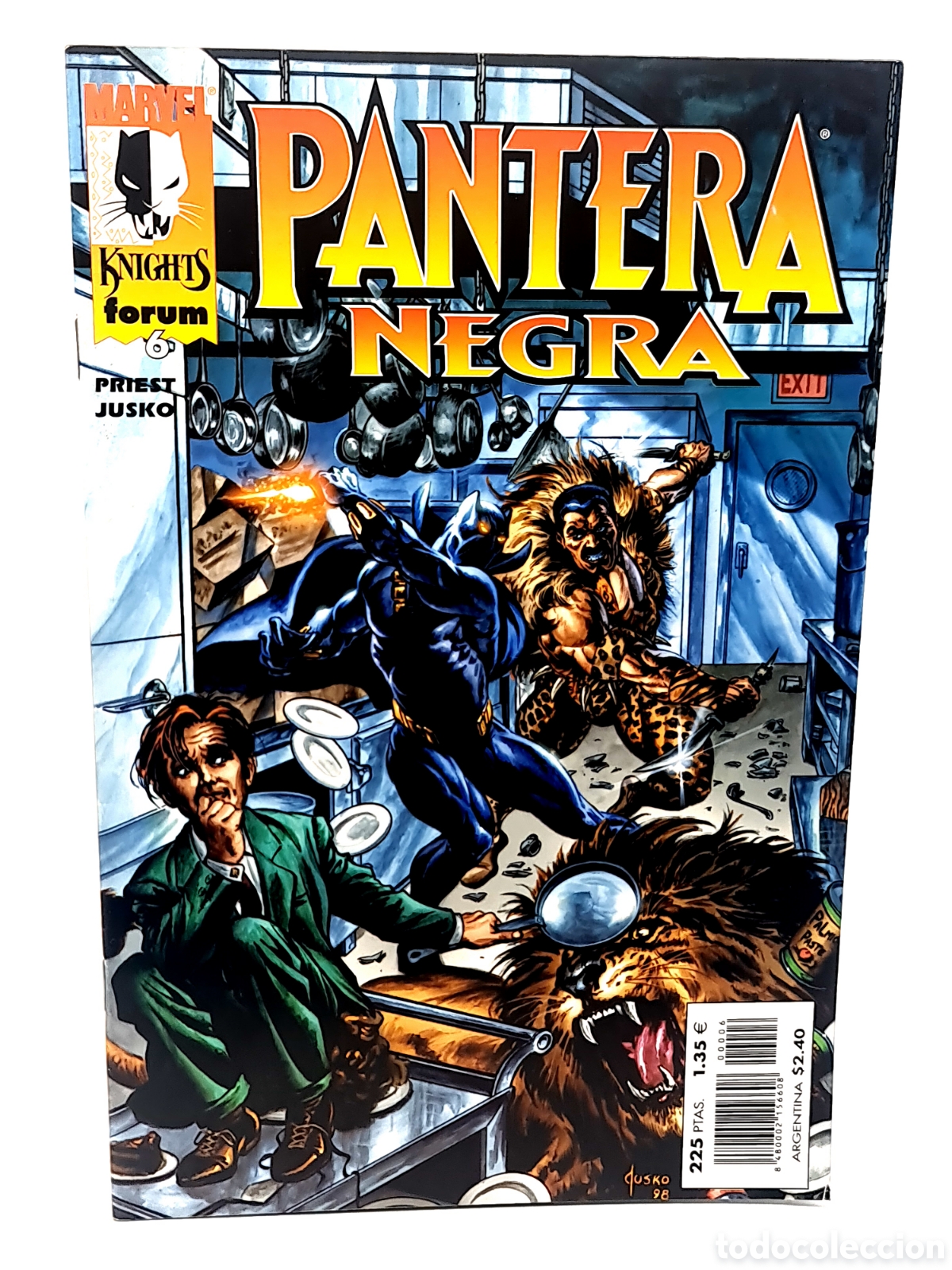 C&oacute;mics: EXCELENTE ESTADO MARVEL KNIGHTS PANTERA NEGRA 6 FORUM COMICS GRAPA - Foto 1