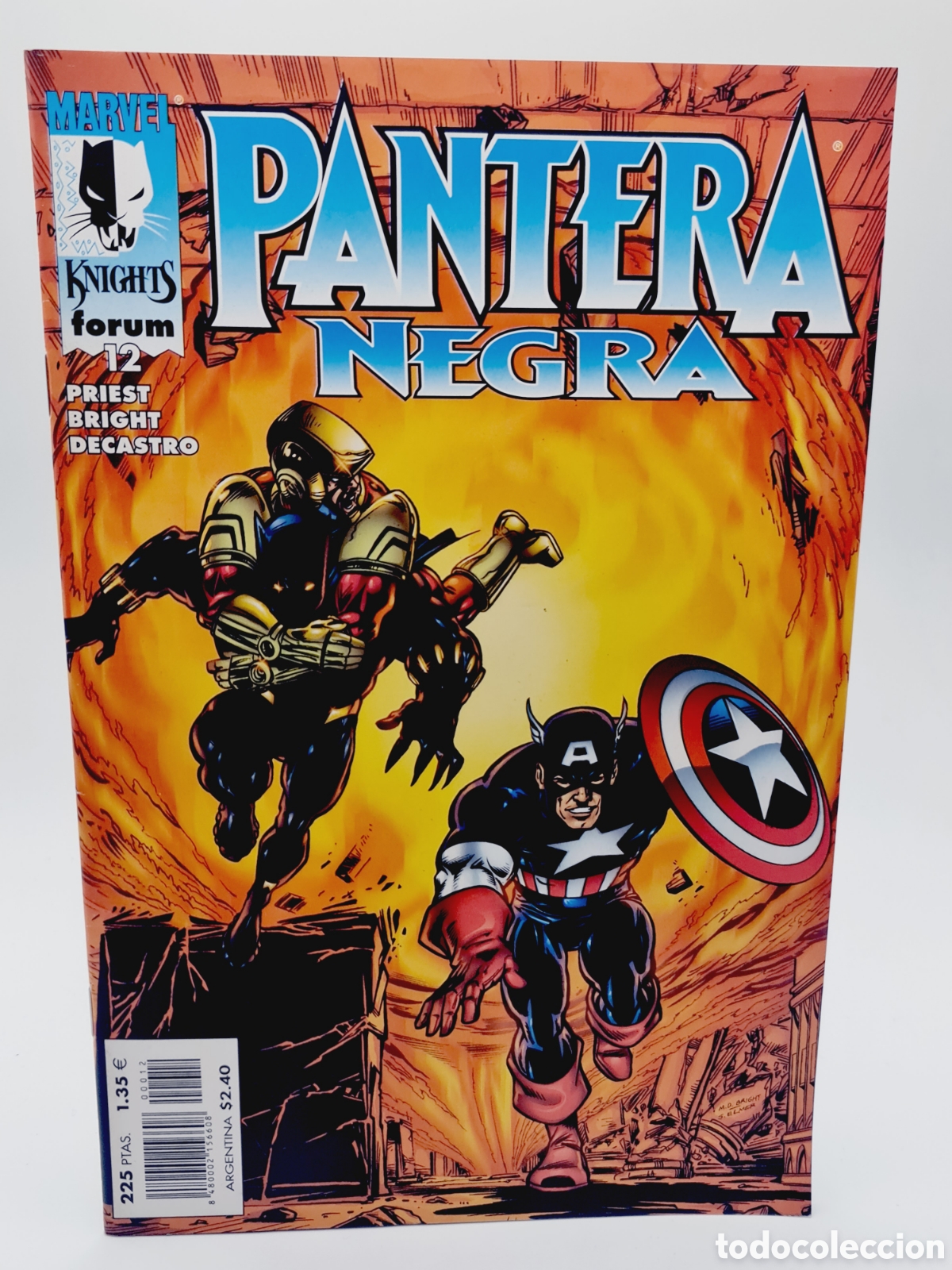 C&oacute;mics: DE KIOSCO MARVEL KNIGHTS PANTERA NEGRA 12 FORUM COMICS GRAPA - Foto 1