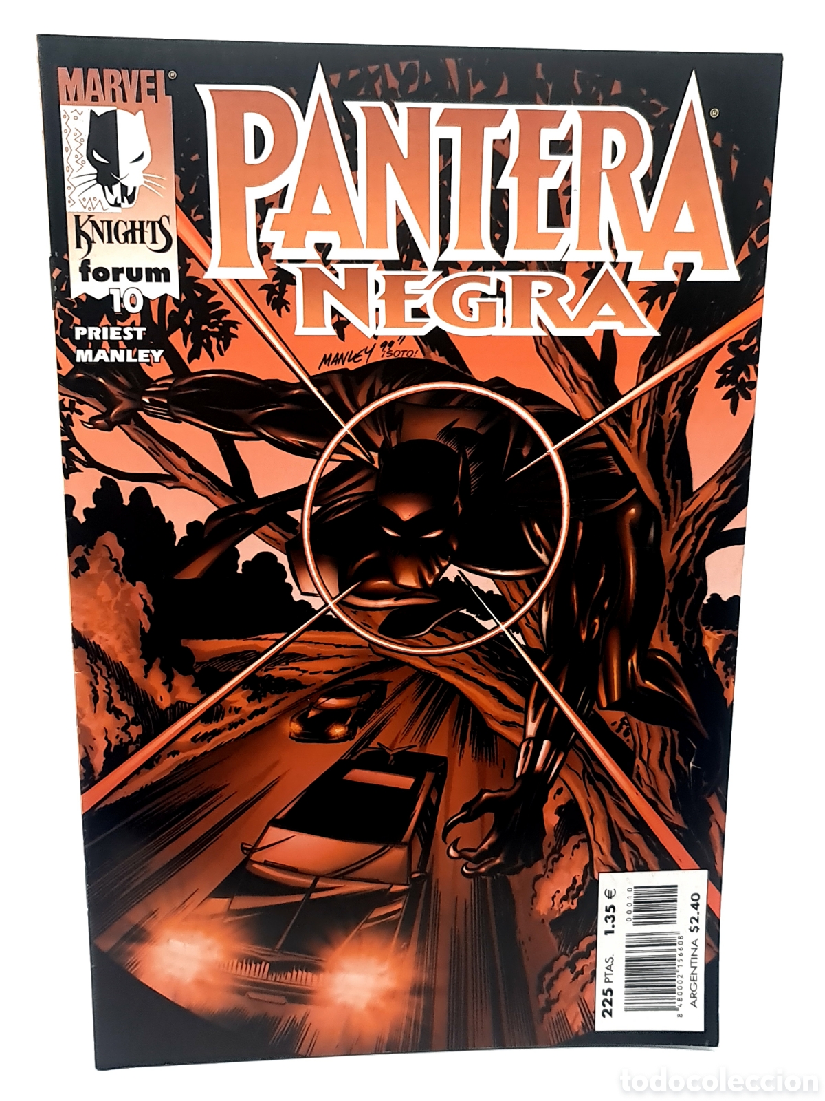 C&oacute;mics: DE KIOSCO MARVEL KNIGHTS PANTERA NEGRA 10 FORUM COMICS GRAPA - Foto 1