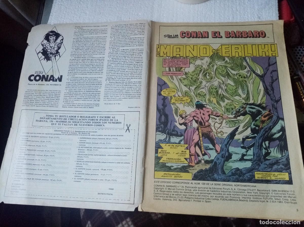 C&oacute;mics: COMIC - CONAN EL BARBARO - FORUM - N&ordm; 35 - Foto 2