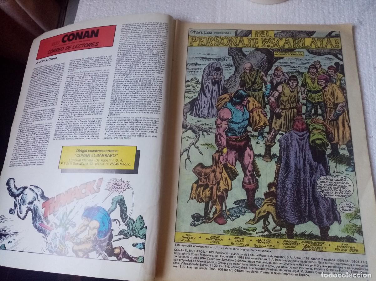 C&oacute;mics: COMIC - CONAN EL BARBARO - FORUM - N&ordm; 103 - Foto 3