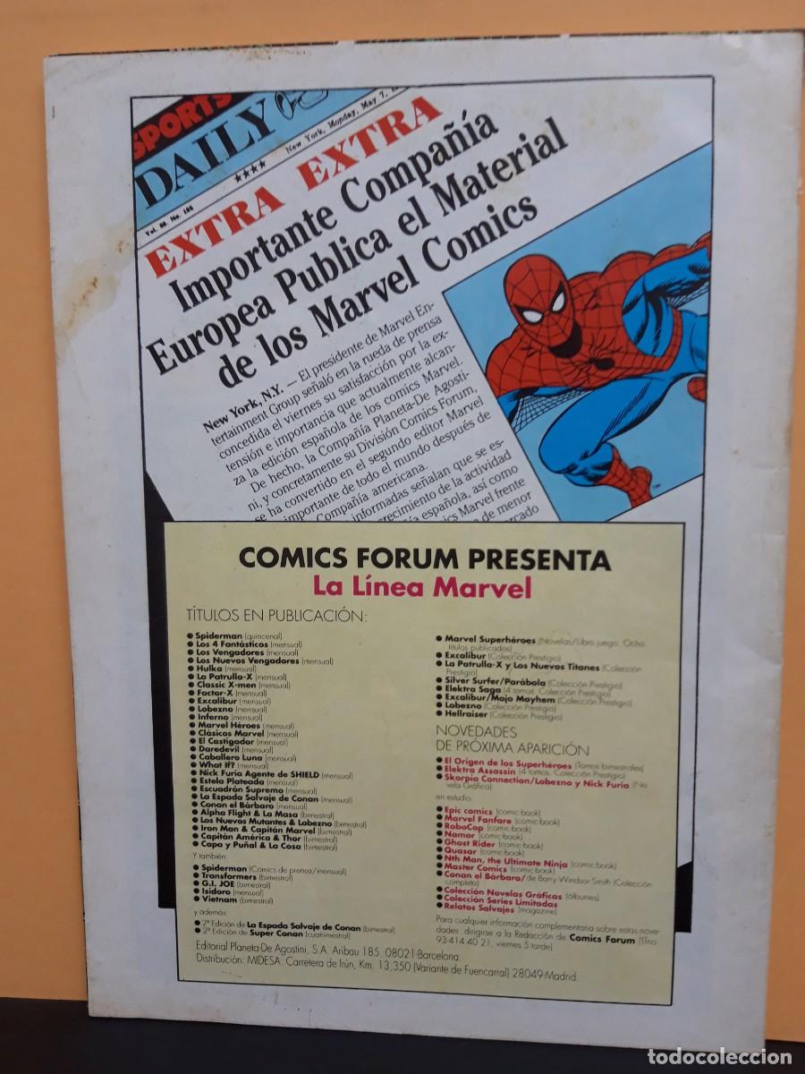 C&oacute;mics: SPIDERMAN. VOL 1. N&ordm; 212. FORUM - Foto 2