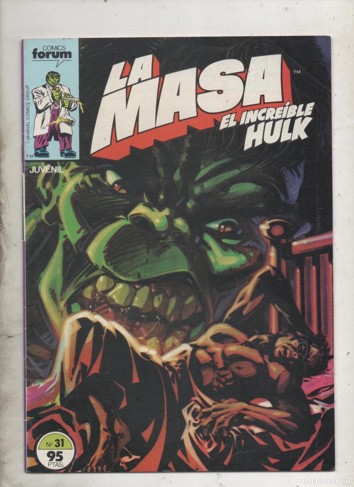 C&oacute;mics: LA MASA EL INCREIBLE HULK N&ordm; 31 . FORUM - E2 - Foto 1