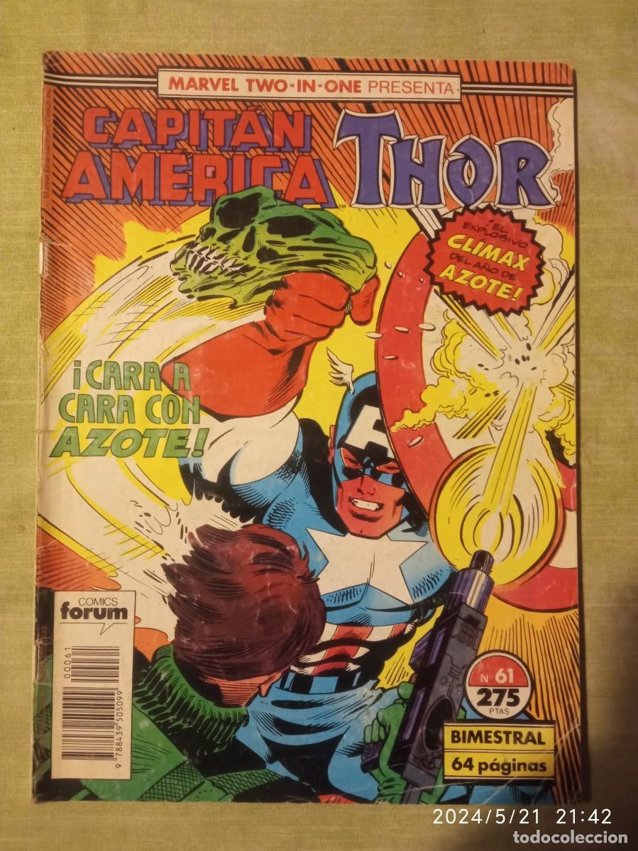 C&oacute;mics: CAPITAN AMERICA THOR N&ordm; 61 . FORUM. D4 - Foto 1