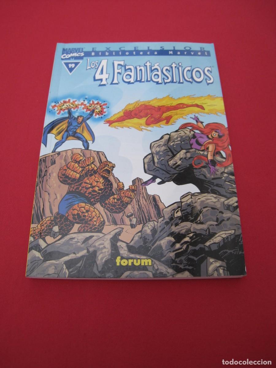 C&oacute;mics: BIBLIOTECA MARVEL - LOS 4 FANTASTICOS - N&ordm; 19 - FORUM. - Foto 1