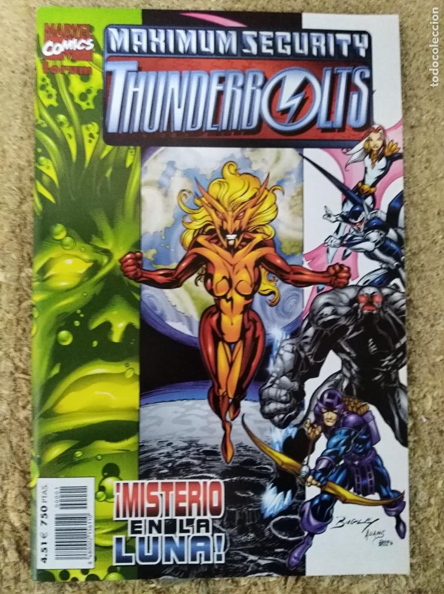 Comics: Maximun Segurity.Thunderbolts.Misterio en la luna.Marvel.Forum