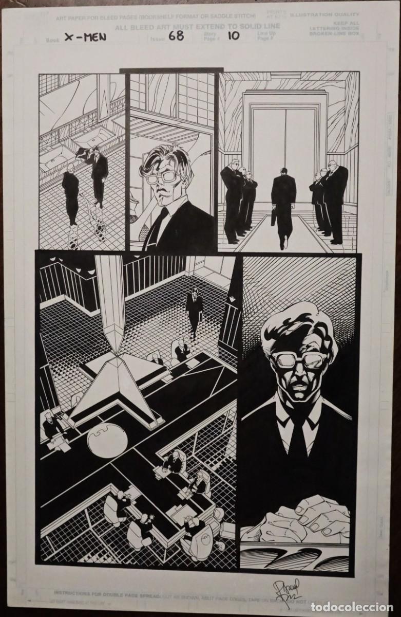 C&oacute;mics: planche originale PASQUAL FERRY X-Men #68 p.10, 1997 TBE - Foto 1