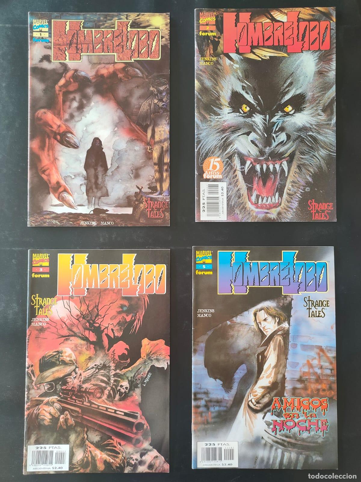 C&oacute;mics: HOMBRE LOBO NUMEROS 1,2,3,5 - Foto 1
