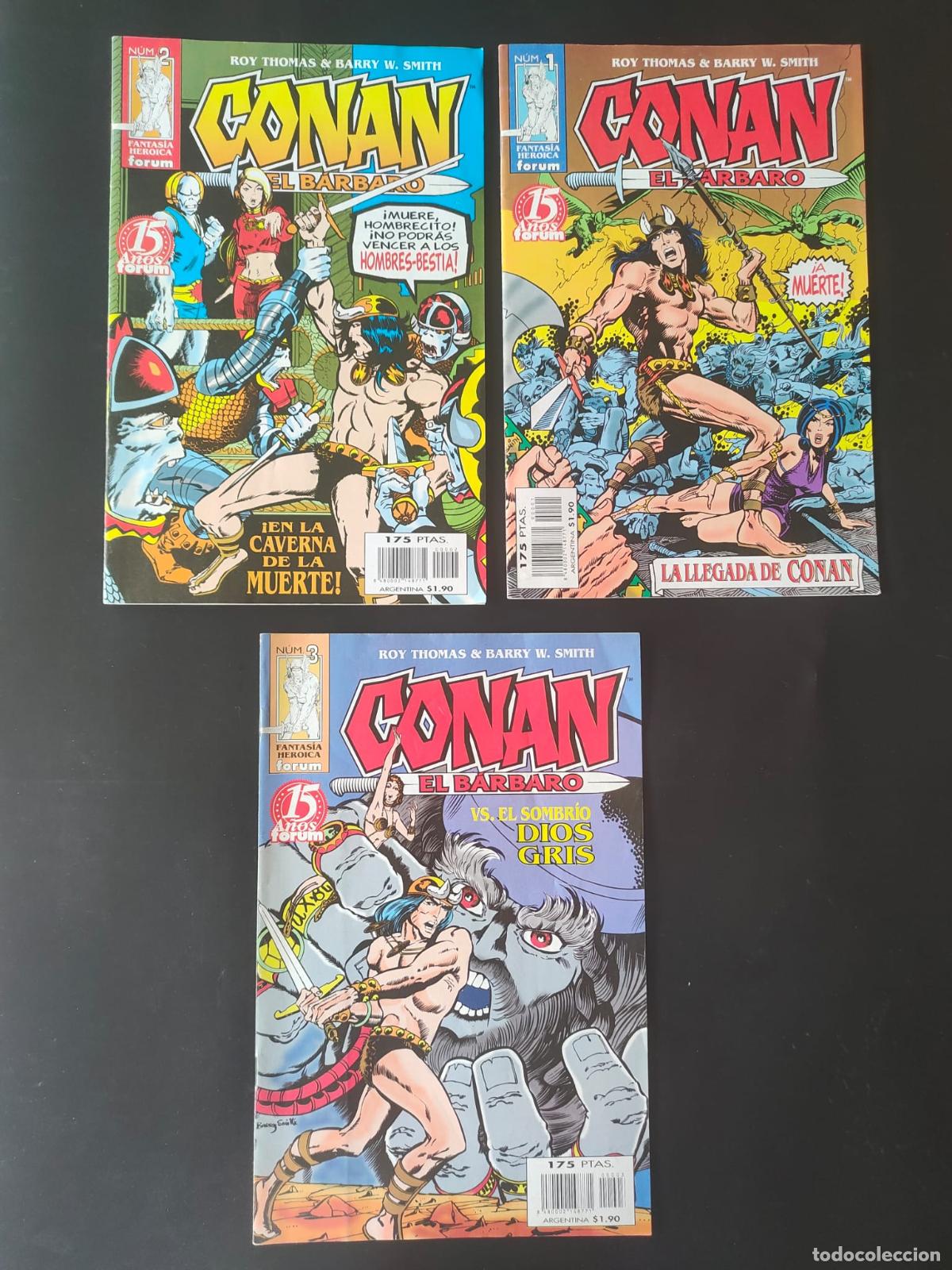 C&oacute;mics: CONAN EL BARBARO NUMEROS 1,2,3 (1998-2001) - Foto 1