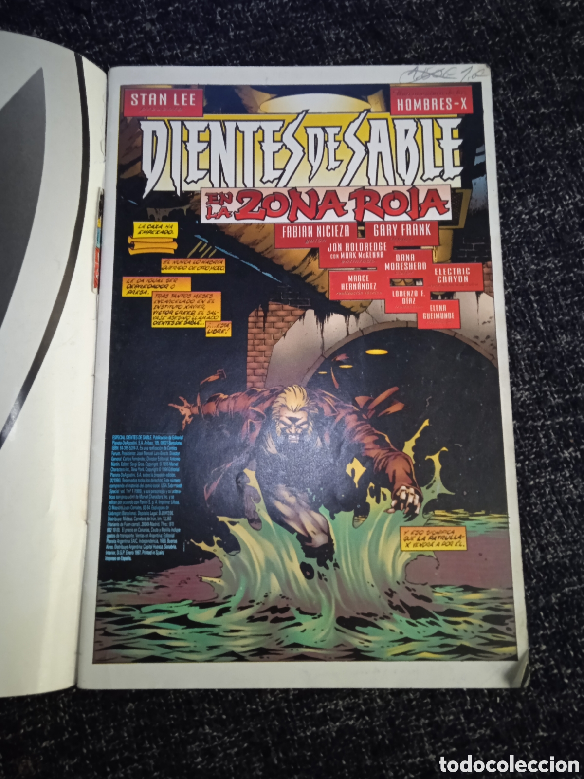 C&oacute;mics: DIENTES DE SABLE , EN LA ZONA ROJA -ED. FORUM - Foto 2