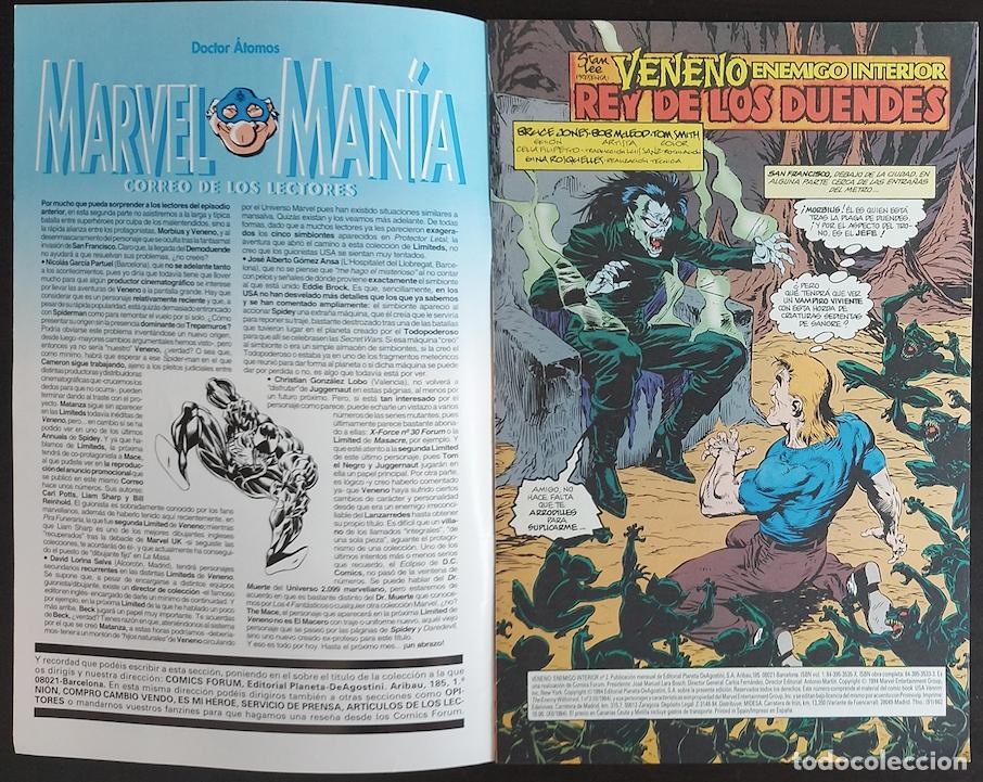 C&oacute;mics: Veneno Enemigo Interior n&ordm; 2 de 3 - Comics Forum 1994 - Foto 3