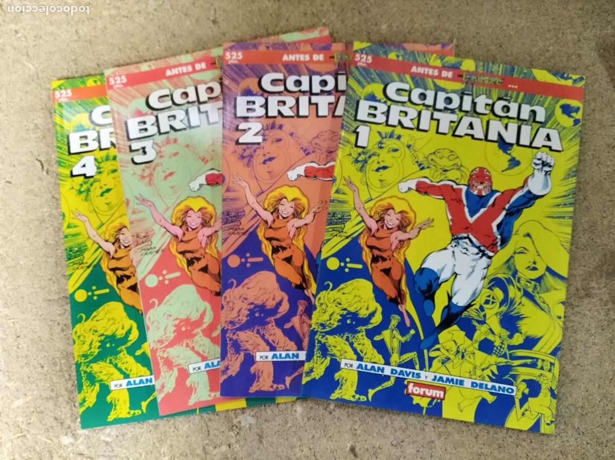 C&oacute;mics: Capitan Britania.Antes de Excalibur.Completa 4 comics.Marvel.Forum - Foto 1