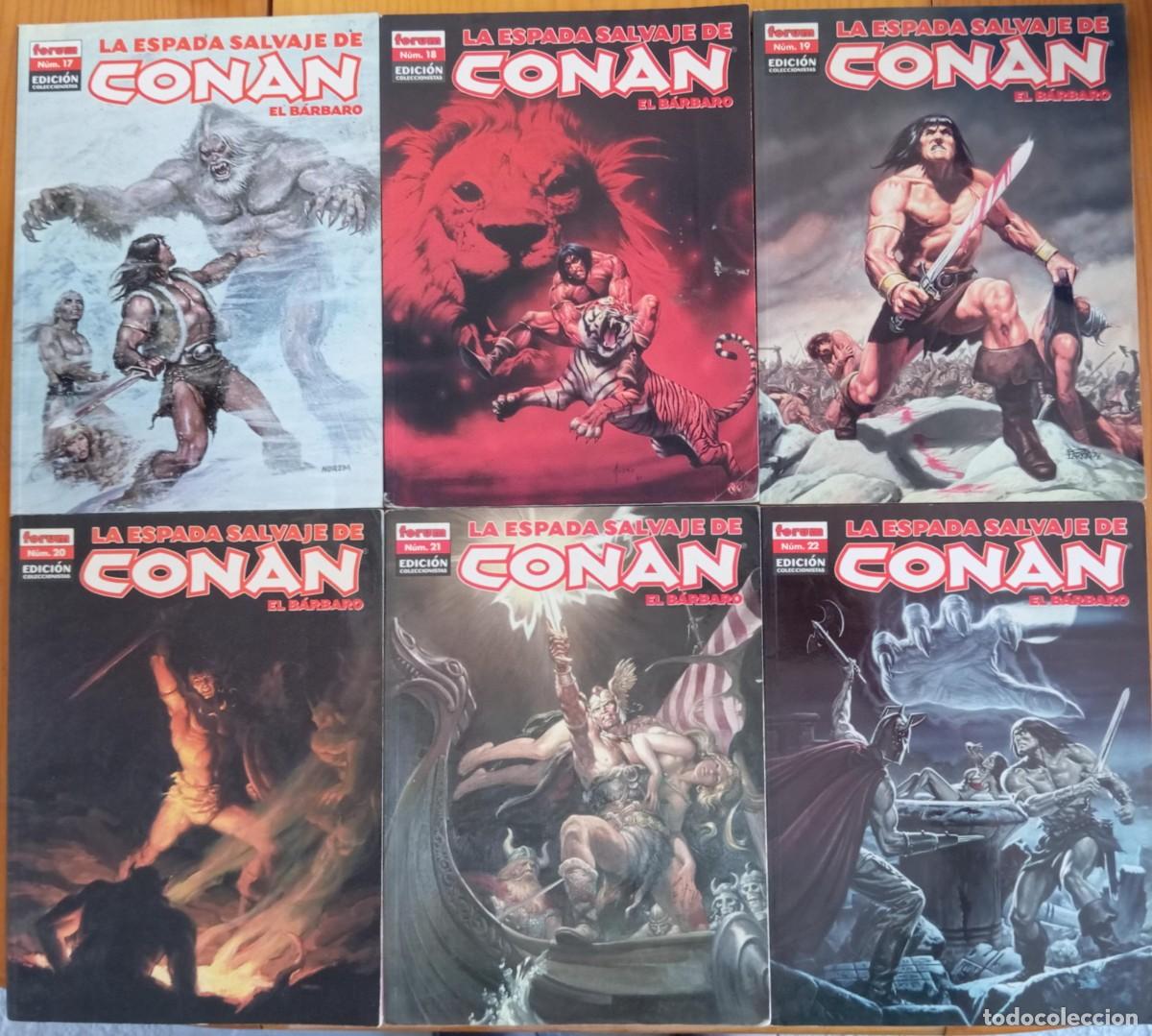 C&oacute;mics: LA ESPADA SALVAJE DE CONAN EL BARBARO - LOTE 41 COMICS - Foto 2