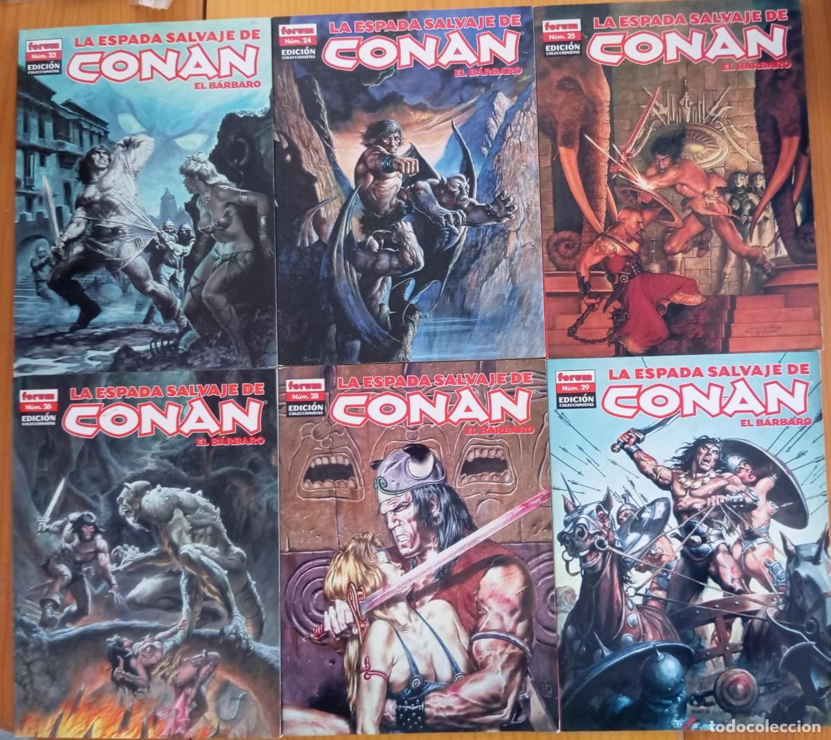 C&oacute;mics: LA ESPADA SALVAJE DE CONAN EL BARBARO - LOTE 41 COMICS - Foto 3