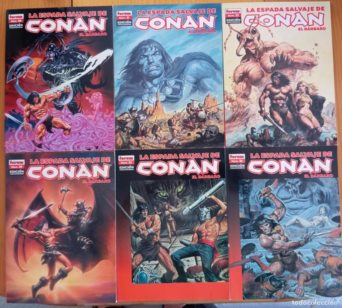 C&oacute;mics: LA ESPADA SALVAJE DE CONAN EL BARBARO - LOTE 41 COMICS - Foto 4