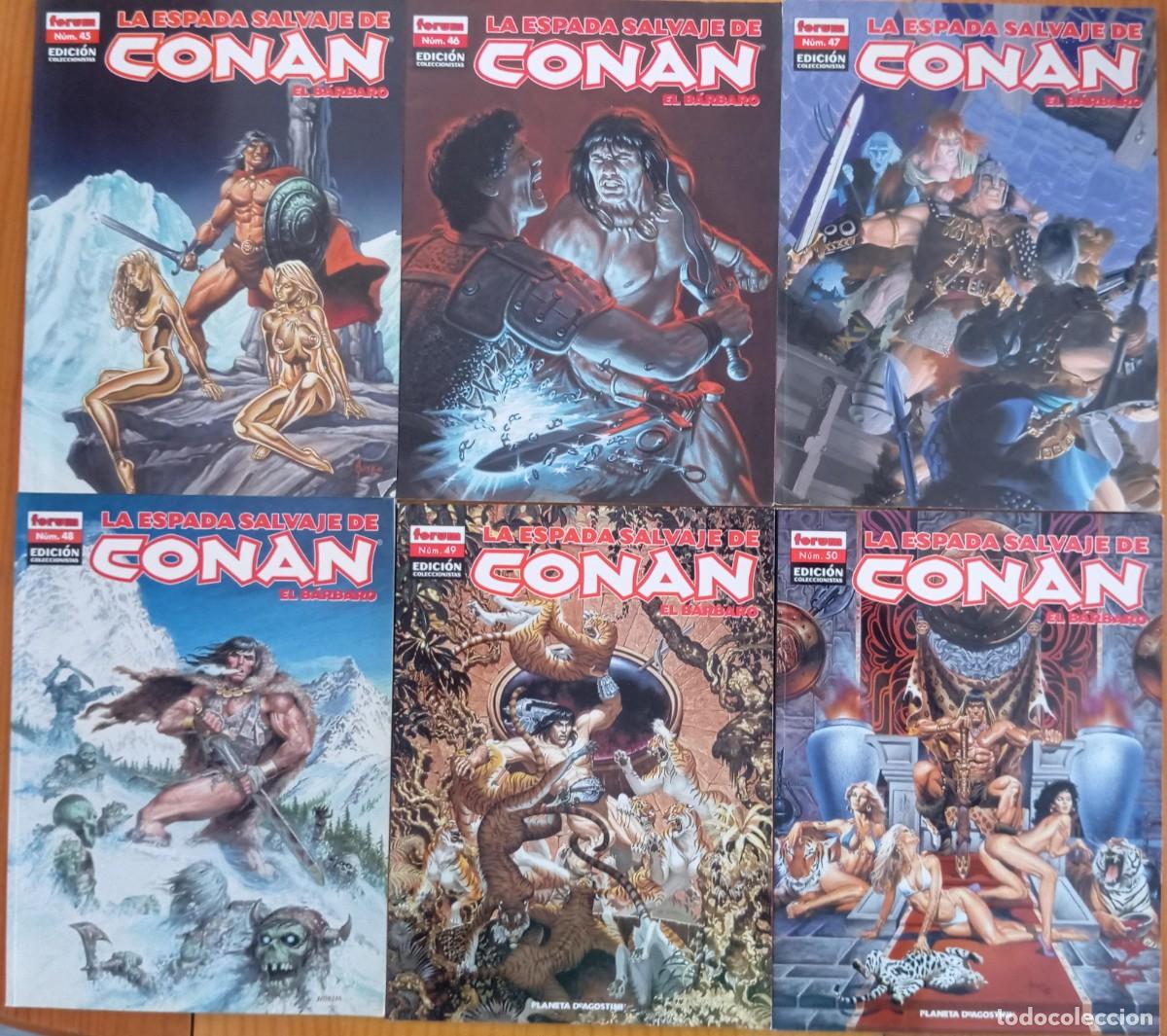 C&oacute;mics: LA ESPADA SALVAJE DE CONAN EL BARBARO - LOTE 41 COMICS - Foto 6
