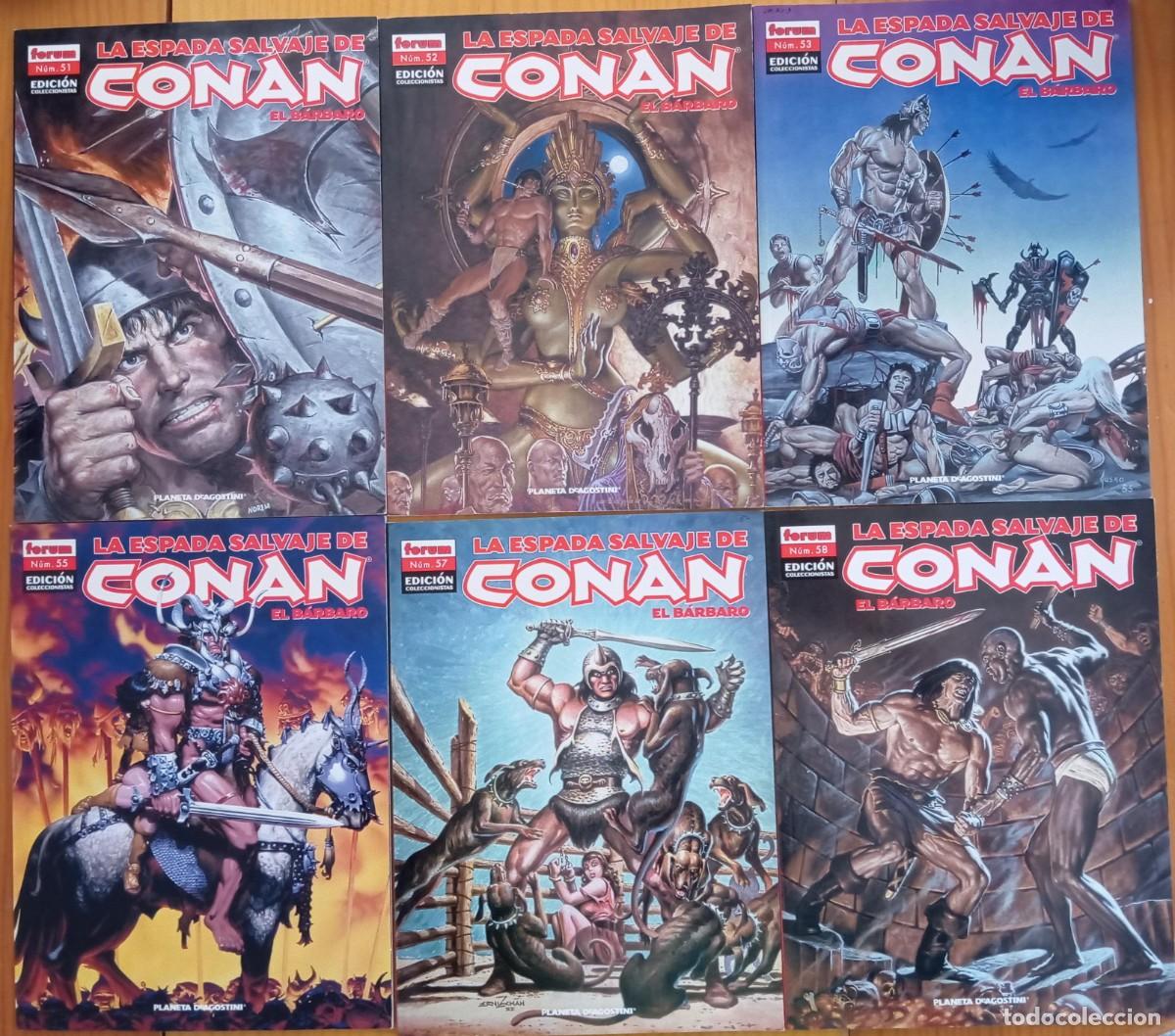 C&oacute;mics: LA ESPADA SALVAJE DE CONAN EL BARBARO - LOTE 41 COMICS - Foto 7