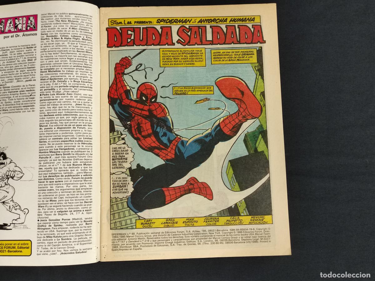 C&oacute;mics: SPIDERMAN - N&ordm; 98 - FORUM - - Foto 3
