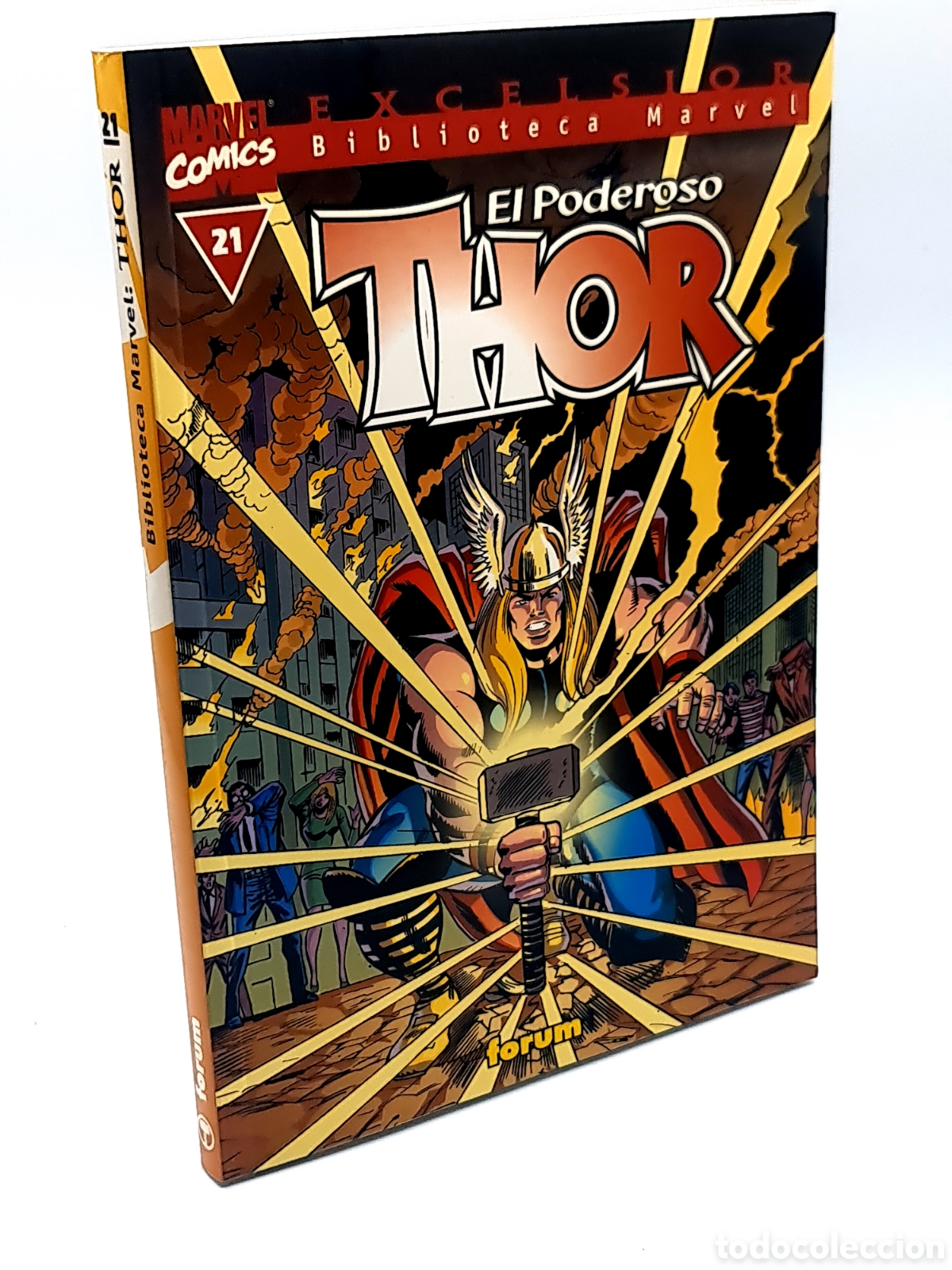C&oacute;mics: EXCELENTE ESTADO BIBLIOTECA MARVEL THOR 21 EL PODEROSO FORUM COMICS TOMO - Foto 1