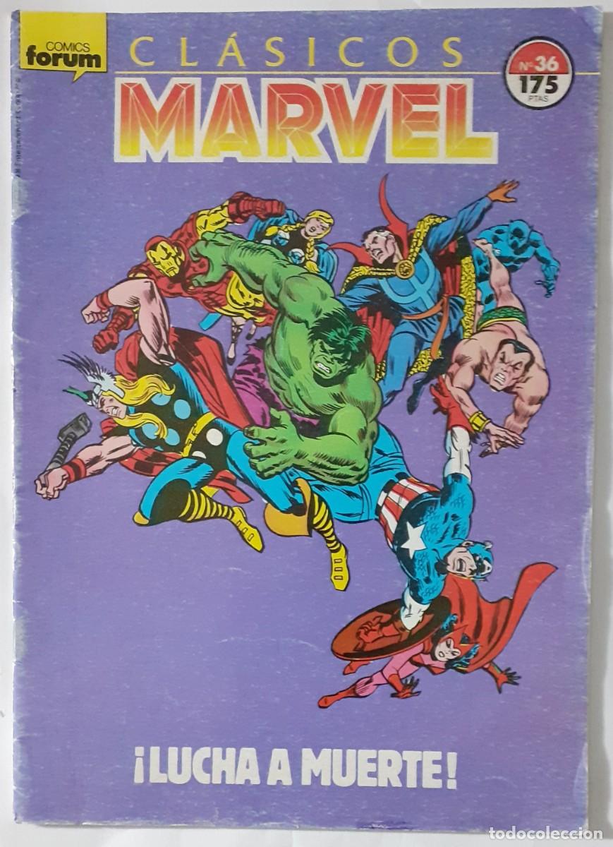 Comics: CL&Aacute;SICOS MARVEL-FORUM- N&ordm; 36 -LOS VENGADORES-1991-SAL BUSCEMA-CORRECTO-ESCASO-LEA-0283