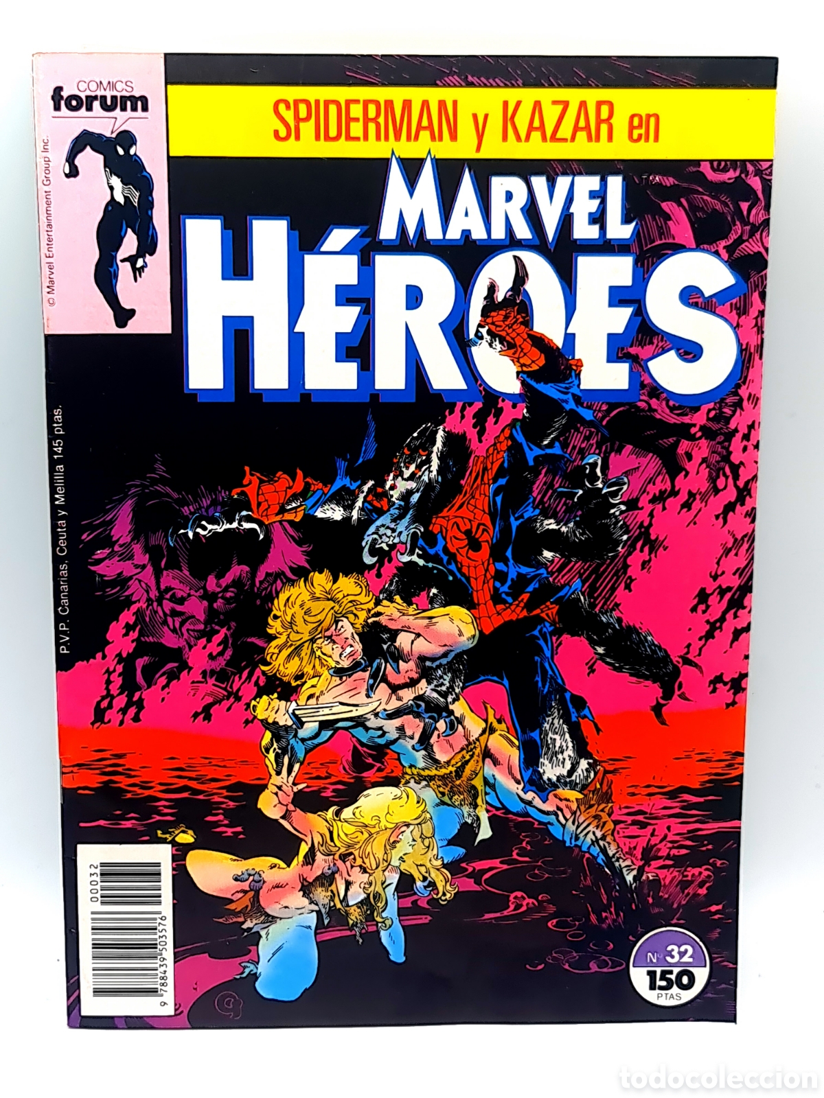 C&oacute;mics: EXCELENTE ESTADO MARVEL HEROES 32 FORUM COMICS GRAPA - Foto 1
