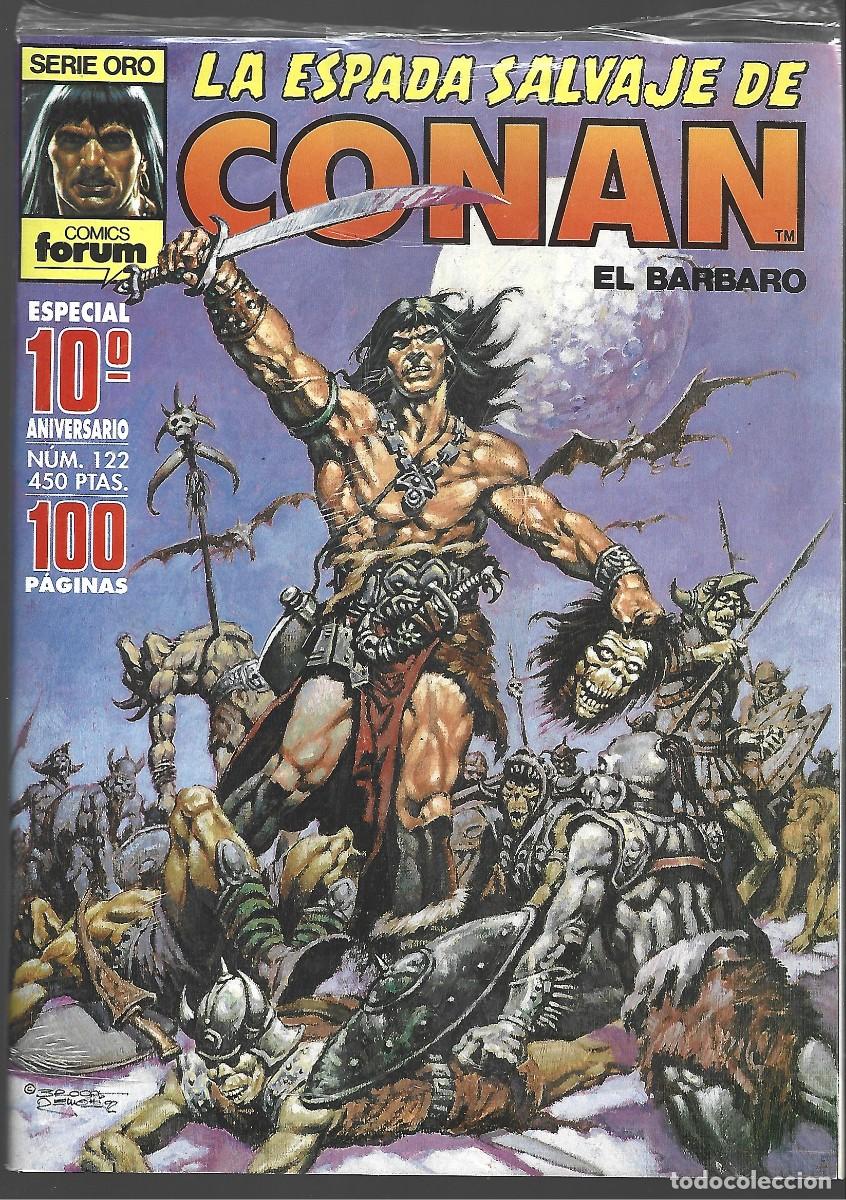 C&oacute;mics: Espada salvaje de Conan 122, 1992, precintado, con poster, Forum, impecable - Foto 1