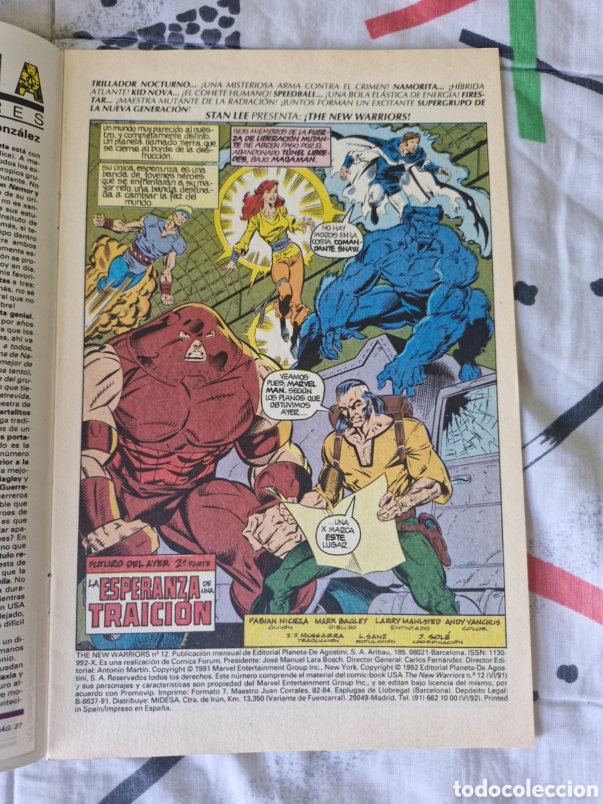 C&oacute;mics: THE NEW WARRIORS - N&Uacute;MERO 12 - VOL 1 - MARVEL - FORUM - Foto 3
