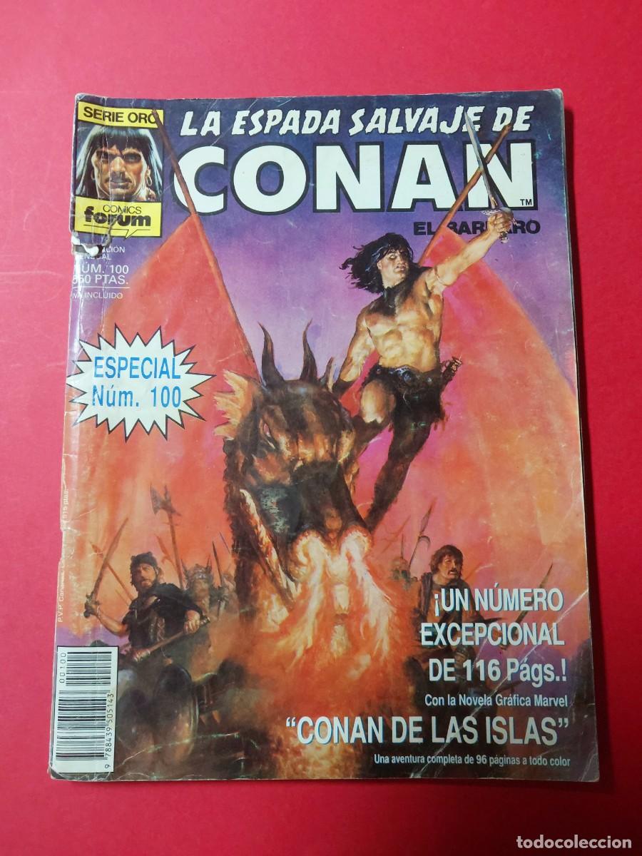 C&oacute;mics: la Espada Salvaje de Conan N&ordm; 100 Serie oro Ref. C14 - Foto 1