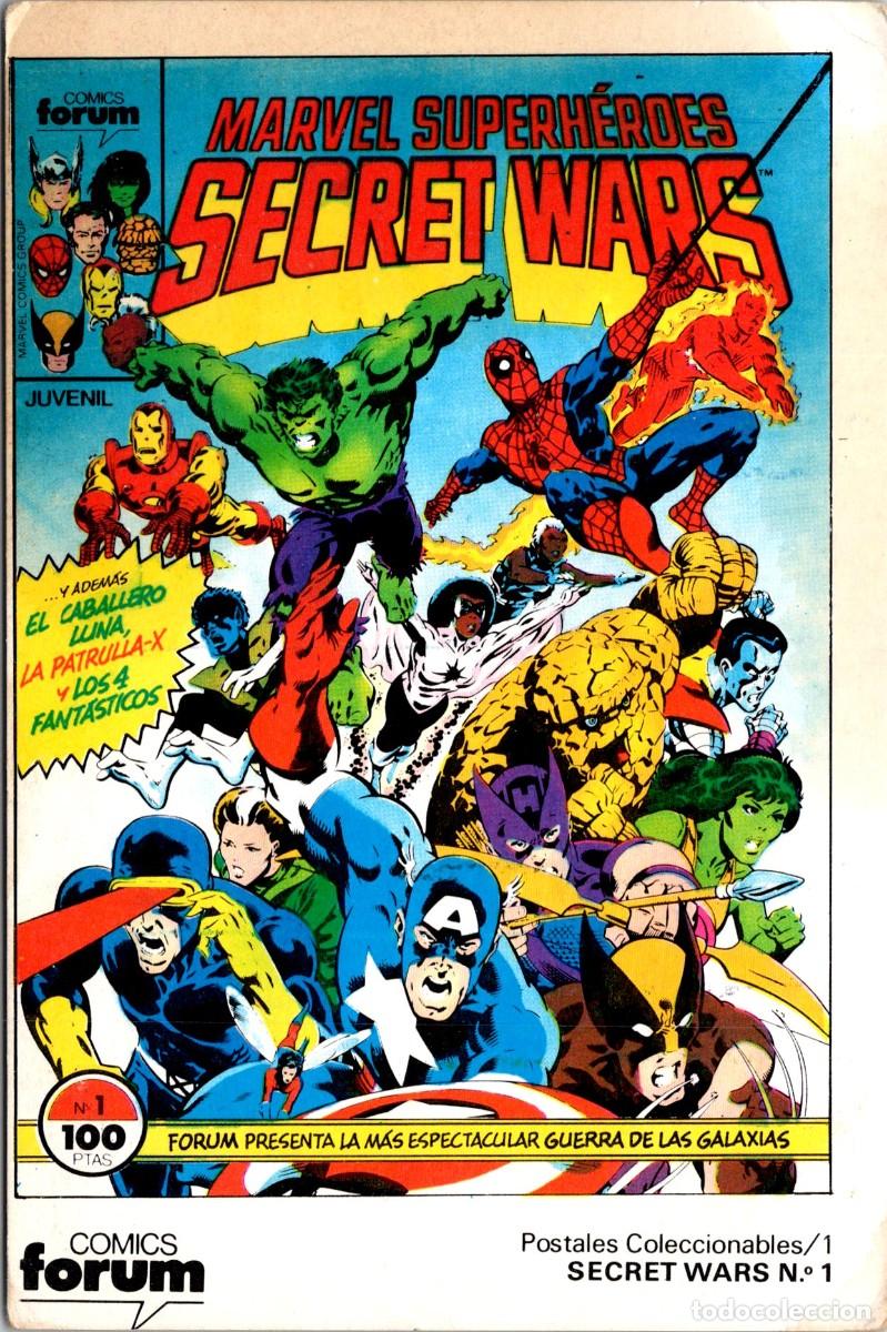 Comics: Comics Forum - Postales Coleccionables/1 - Secret Wars n&ordm; 1 - POSTAL - 158x105mm