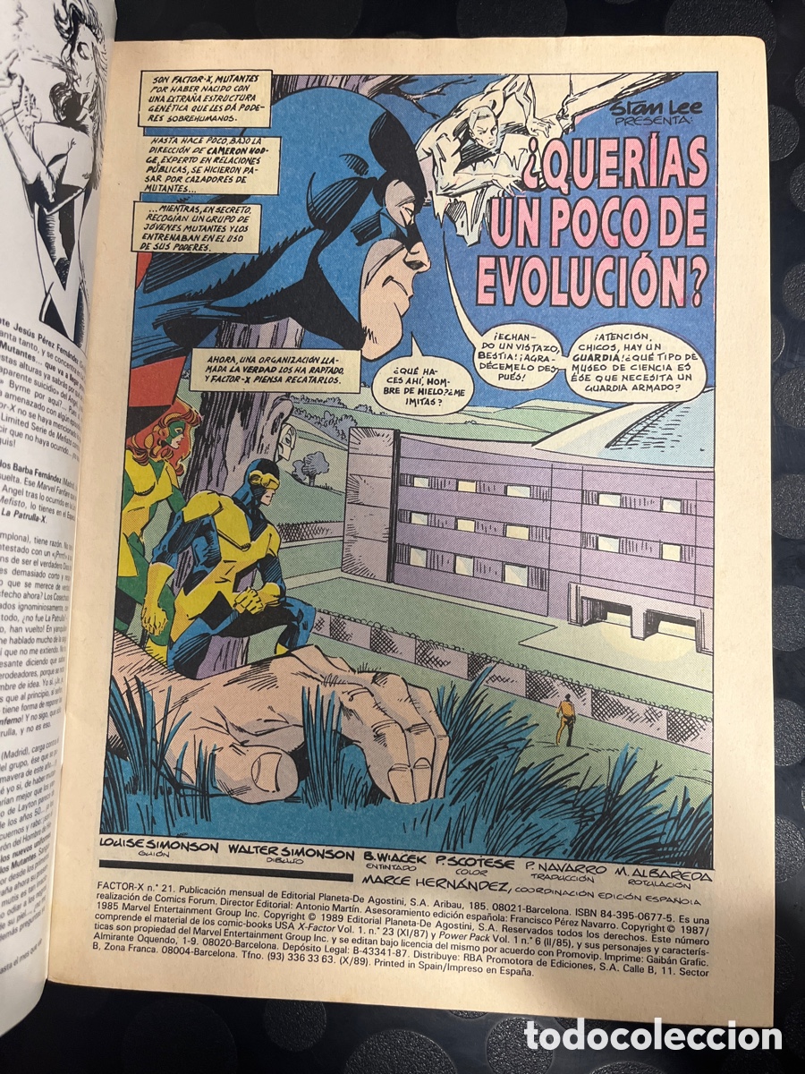 C&oacute;mics: FACTOR X VOL.1 N.21 QUER&Iacute;AS UN POCO DE EVOLUCI&Oacute;N ( 1988/1995 ) - Foto 3