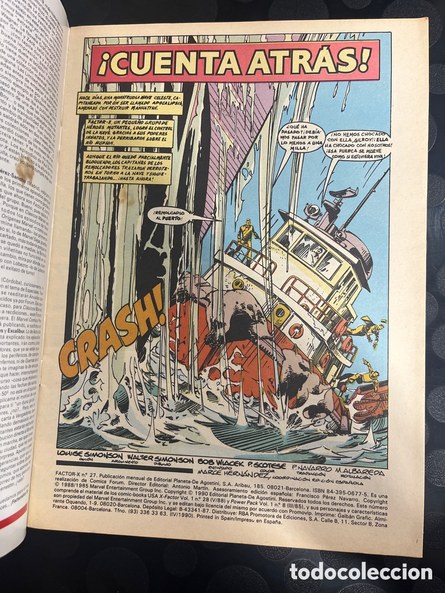 C&oacute;mics: FACTOR X VOL.1 N.27 CUENTA ATR&Aacute;S ( 1988/1995 ) - Foto 3