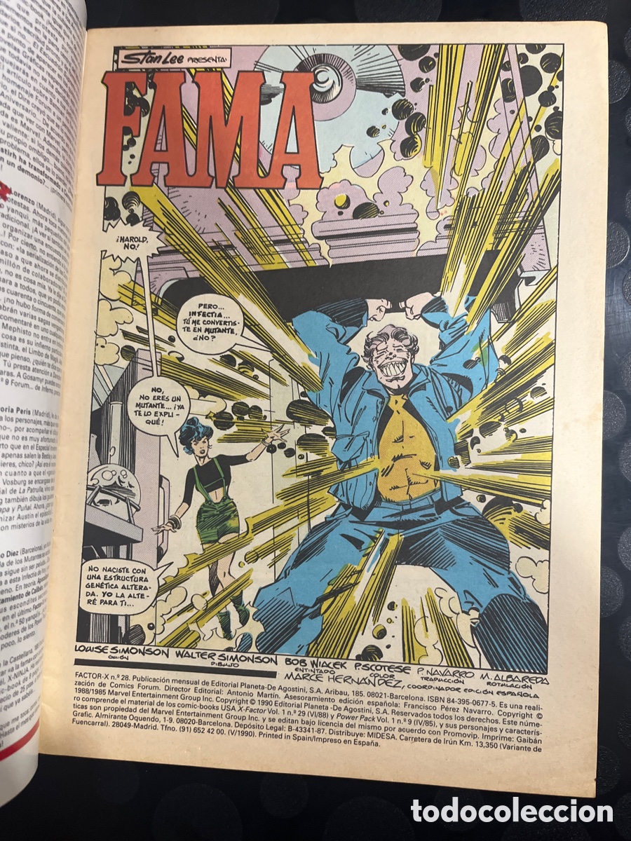 C&oacute;mics: FACTOR X VOL.1 N.28 FAMA ( 1988/1995 ) - Foto 3