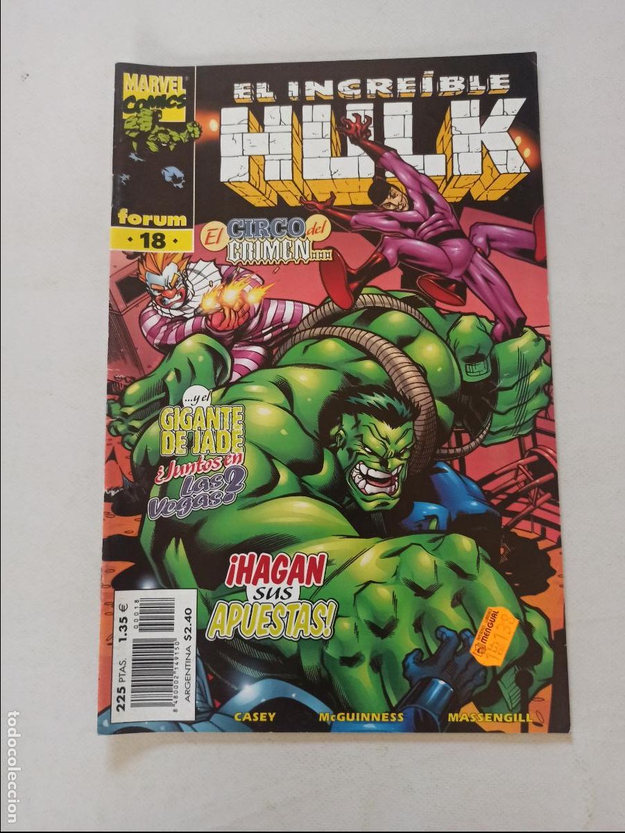 C&oacute;mics: EL INCREIBLE HULK N&ordm; 18 - MARVEL - FORUM (6N) - Foto 1