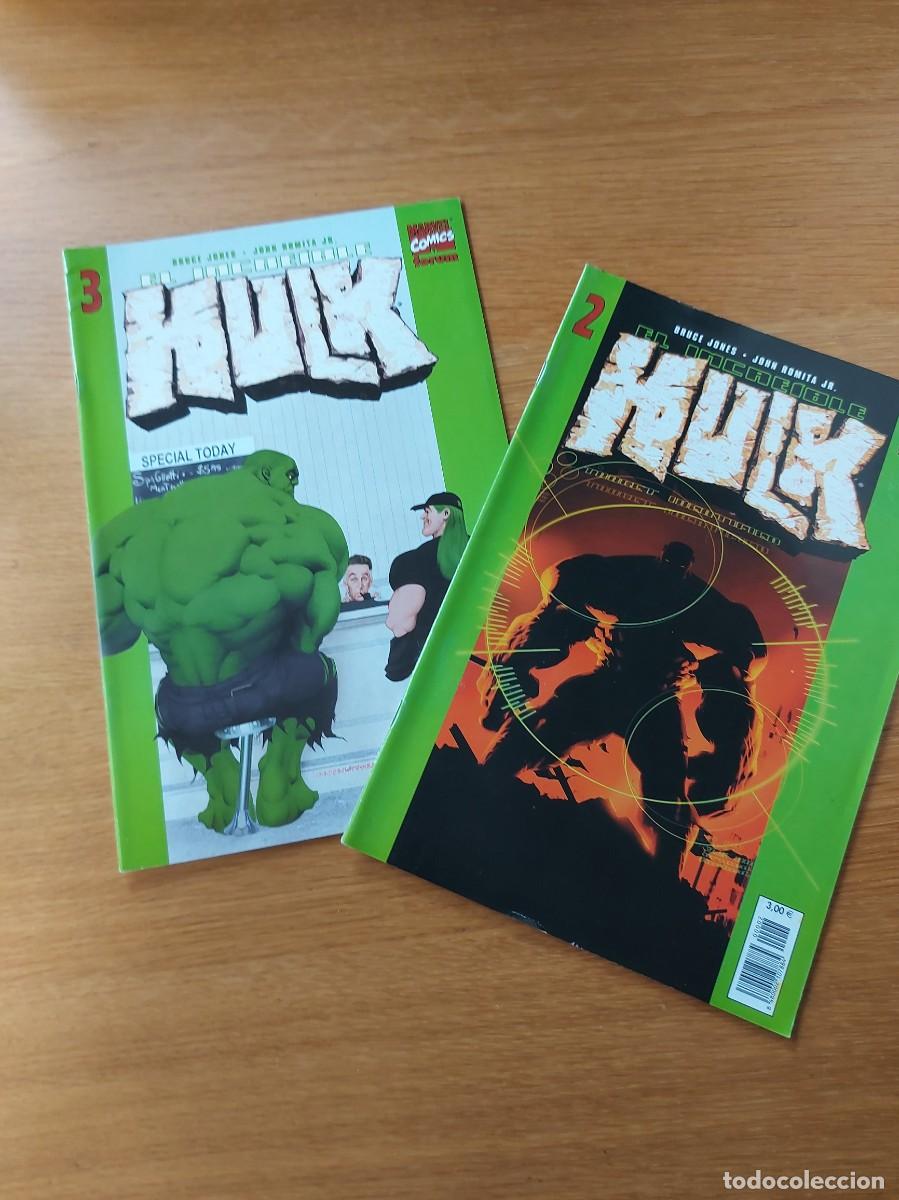 C&oacute;mics: LOTE CON LOS N&Uacute;MEROS 2 Y 3 DE EL INCRE&Iacute;BLE HULK VOL. 5 (DE 13). GRAPA. FORUM. MARVEL. 2004. - Foto 1