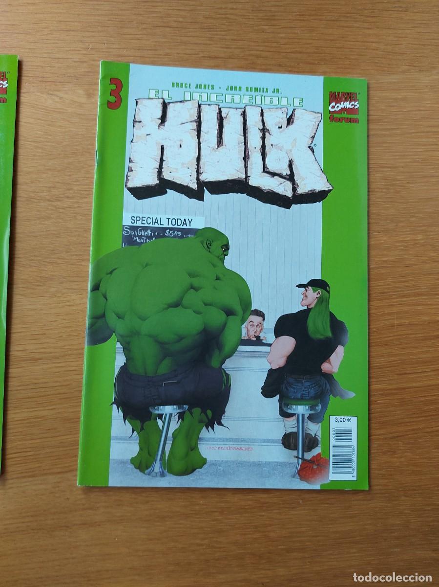 C&oacute;mics: LOTE CON LOS N&Uacute;MEROS 2 Y 3 DE EL INCRE&Iacute;BLE HULK VOL. 5 (DE 13). GRAPA. FORUM. MARVEL. 2004. - Foto 3