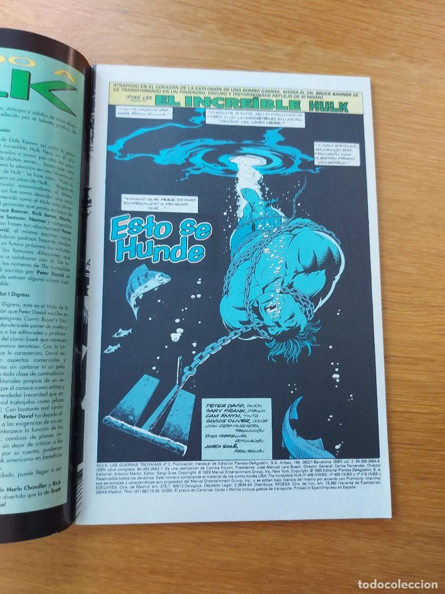 C&oacute;mics: HULK: LAS GUERRAS TROYANAS N.&ordm; 2 (DE 6). GRAPA. FORUM. MARVEL. 1995. - Foto 3