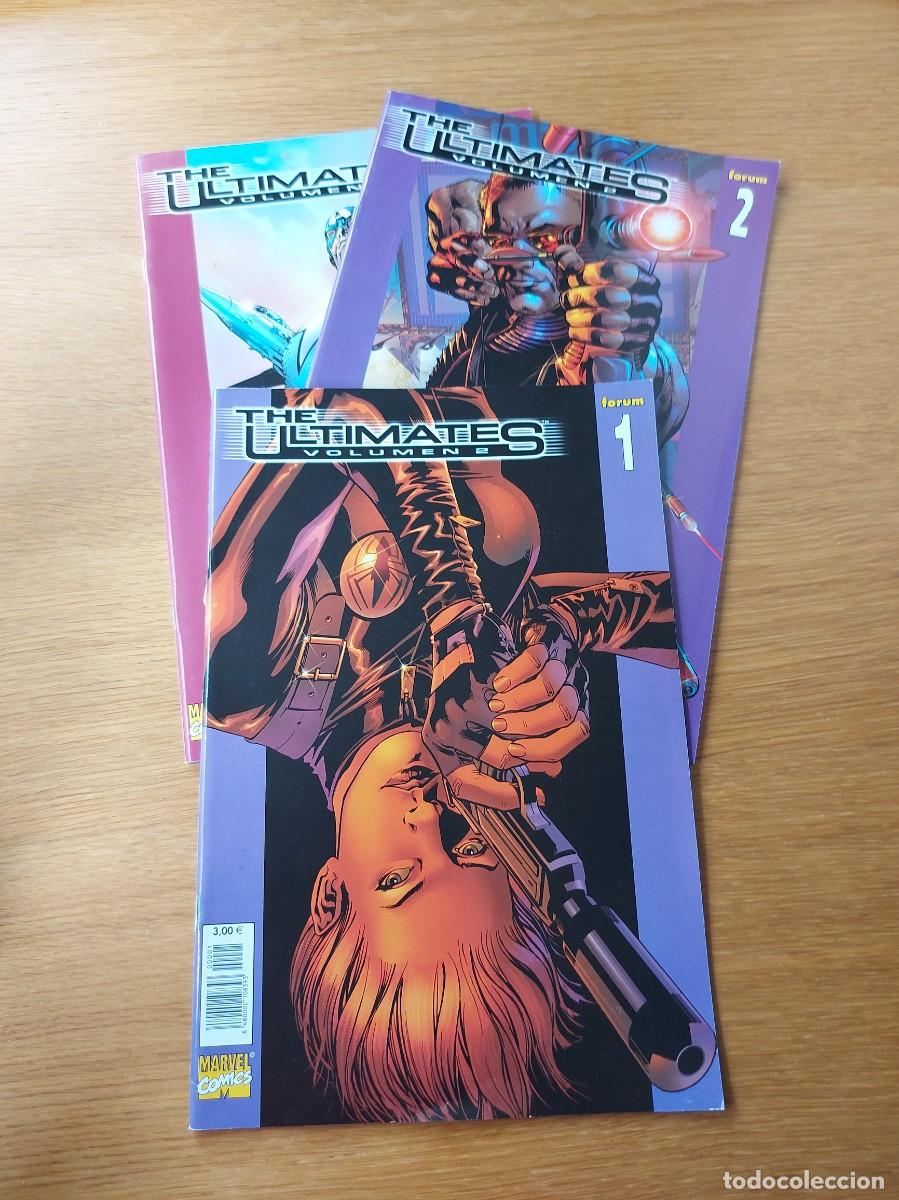 C&oacute;mics: LOTE 3 EJEMPLARES DE THE ULTIMATES VOL. 2 (DE 4). GRAPA. FORUM. MARVEL. 2004. - Foto 1