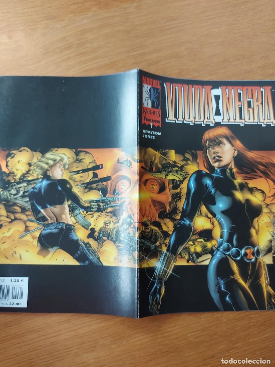 C&oacute;mics: LOTE CON 2 EJEMPLARES (DE 3) DE VIUDA NEGRA VOL. 1. GRAPA. FORUM. MARVEL. 2000. - Foto 3