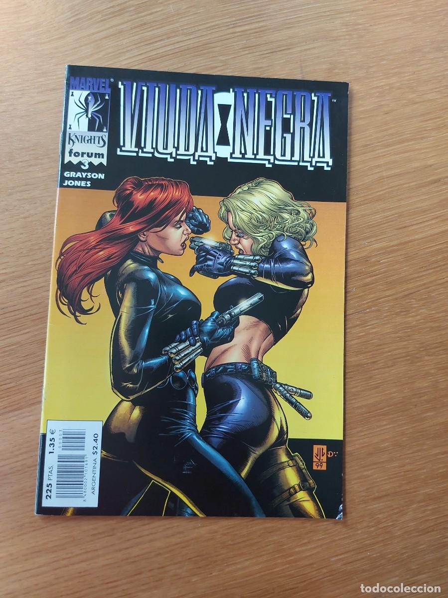 C&oacute;mics: LOTE CON 2 EJEMPLARES (DE 3) DE VIUDA NEGRA VOL. 1. GRAPA. FORUM. MARVEL. 2000. - Foto 4